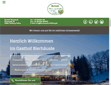 Tablet Screenshot of bierhaeusle-feldberg.de